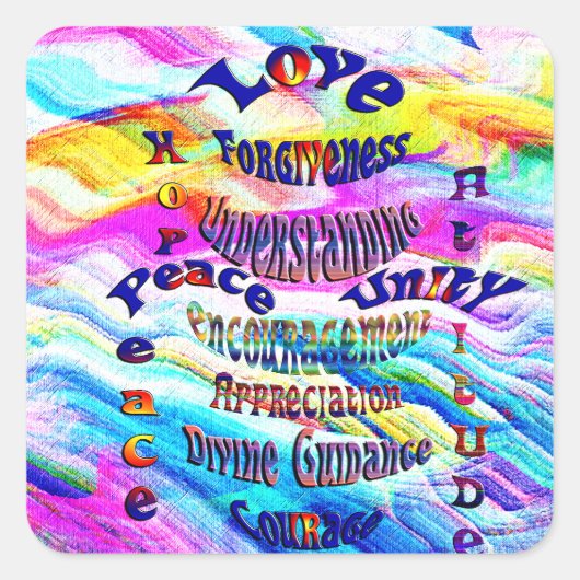 Binnenvrede_ Vierkante Sticker (Voorkant)