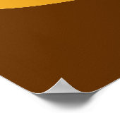 Binnenvrede vinden, woestijnlandschap Gele kunst Poster (Hoek)