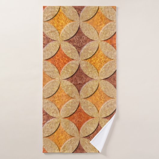 Binnenwandpaneelpatroon - Arabisch decor - naadloo Badhanddoek (Badhanddoek)