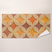 Binnenwandpaneelpatroon - Arabisch decor - naadloo Badhanddoek (Badhanddoek)