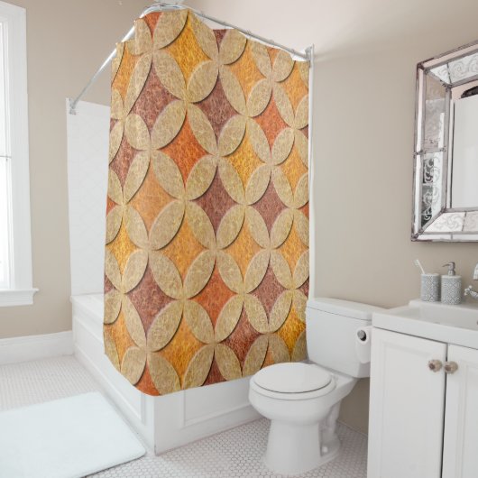 Binnenwandpaneelpatroon - Arabisch decor - naadloo Douchegordijn (In situ)