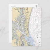 Binnenwateren van Amelia Island Florida Ansichtkaa Briefkaart (Voorkant / Achterkant)