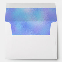 Binnenzijde Faux Iridescent Folie Enveloppen