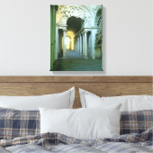 Binnenzijde met uitzicht van de trap canvas afdruk (Insitu (Slaapkamer))