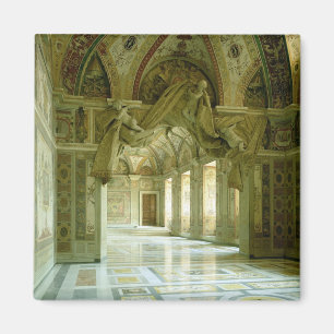 Binnenzijde met uitzicht van gesculpeerde engelen magneet