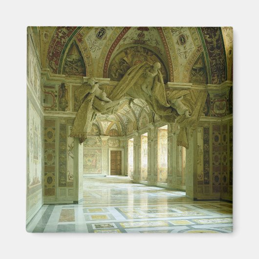 Binnenzijde met uitzicht van gesculpeerde engelen magneet (Voorkant)