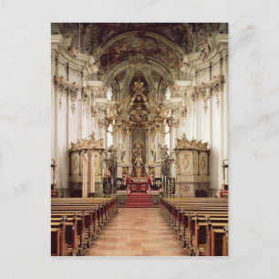 Binnenzijde, ontworpen door Balthasar Neumann 1734 Briefkaart