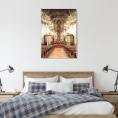 Binnenzijde, ontworpen door Balthasar Neumann 1734 Canvas Afdruk (Insitu (Slaapkamer))