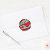 "Binnenzijde uit" Abstract ontwerpsticker Ronde Sticker (Envelop)