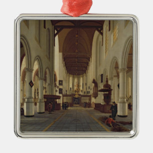 Binnenzijde van de buitenste kerk, Delft, c.1660-7 Metalen Ornament