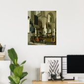 Binnenzijde van de buitenste kerk poster (Thuiskantoor)