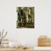 Binnenzijde van de buitenste kerk poster (Keuken)