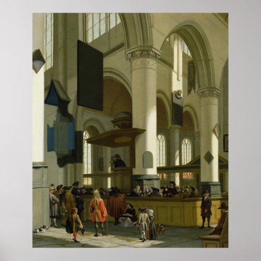 Binnenzijde van de buitenste kerk poster (Voorkant)