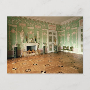 Binnenzijde van de groene mijnruimte briefkaart