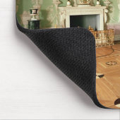 Binnenzijde van de groene mijnruimte muismat (Hoek)