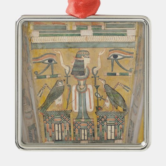 Binnenzijde van de kist van Imenemipet Metalen Ornament (Voorkant)