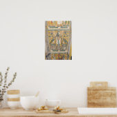 Binnenzijde van de kist van Imenemipet Poster (Keuken)