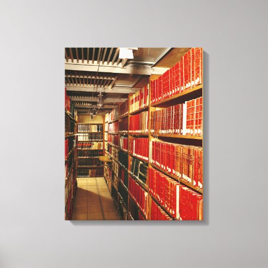 Binnenzijde van de opslagplaats voor bedrukt mater canvas afdruk (Voorkant)
