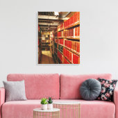 Binnenzijde van de opslagplaats voor bedrukt mater canvas afdruk (Insitu (Woonkamer))