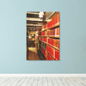 Binnenzijde van de opslagplaats voor bedrukt mater canvas afdruk (Insitu (Houten vloer))