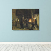 Binnenzijde van de voorzijde, 1837 canvas afdruk (Insitu (Houten vloer))