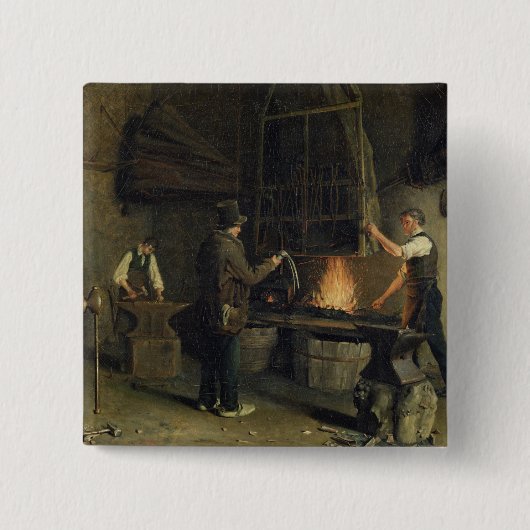 Binnenzijde van de voorzijde, 1837 vierkante button 5,1 cm (Voorkant)