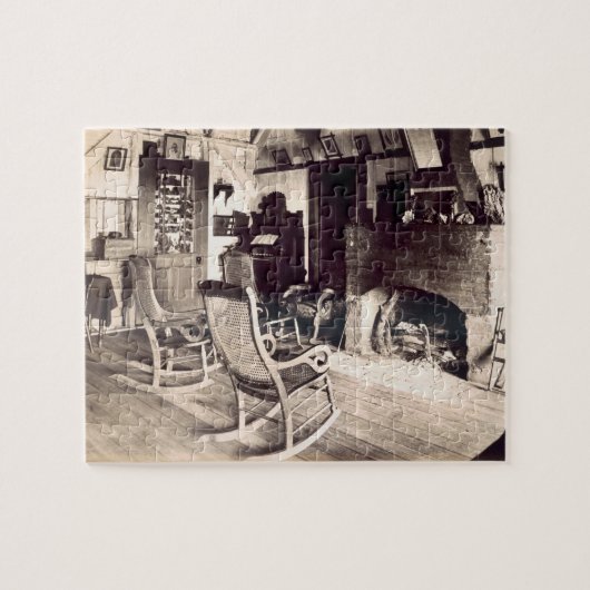 Binnenzijde van een Amerikaanse houten schuur, c.1 Legpuzzel (Horizontaal)