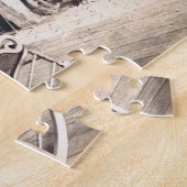 Binnenzijde van een Amerikaanse houten schuur, c.1 Legpuzzel (Zijkant)