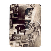 Binnenzijde van een Amerikaanse houten schuur, c.1 Magneet (Verticaal)