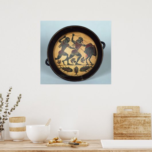 Binnenzijde van een bekertje poster (Keuken)