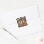 Binnenzijde van een binnenzijde vierkante sticker (Envelop)