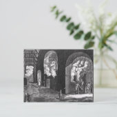 Binnenzijde van een glasfabriek briefkaart (Staand voorkant)