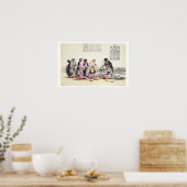Binnenzijde van een harem, in Caïro (kleur litho) Poster (Keuken)