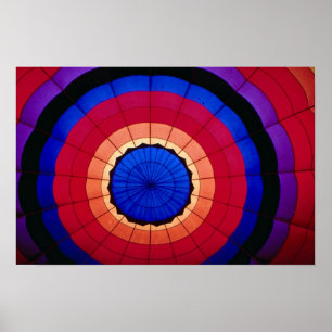 Binnenzijde van een heteluchtballon poster