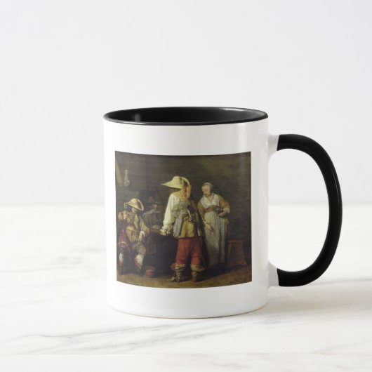 Binnenzijde van een Inn, 1636 Mok (Rechts)