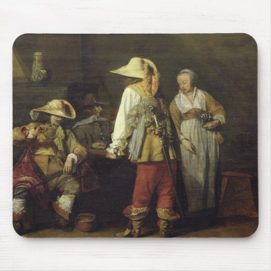 Binnenzijde van een Inn, 1636 Muismat (Voorkant)