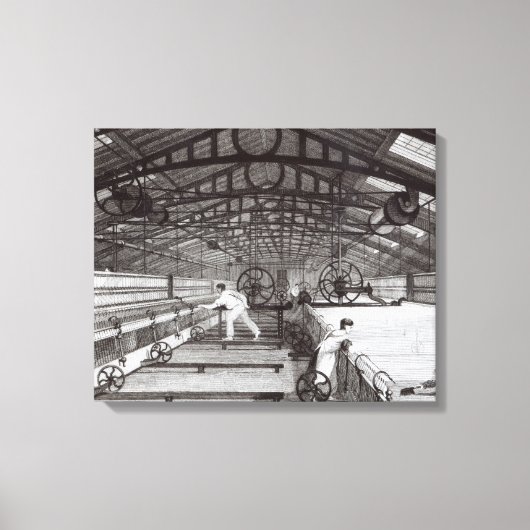 Binnenzijde van een katoenmil canvas afdruk (Voorkant)