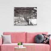 Binnenzijde van een katoenmil canvas afdruk (Insitu (Woonkamer))