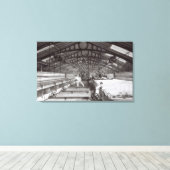 Binnenzijde van een katoenmil canvas afdruk (Insitu (Houten vloer))