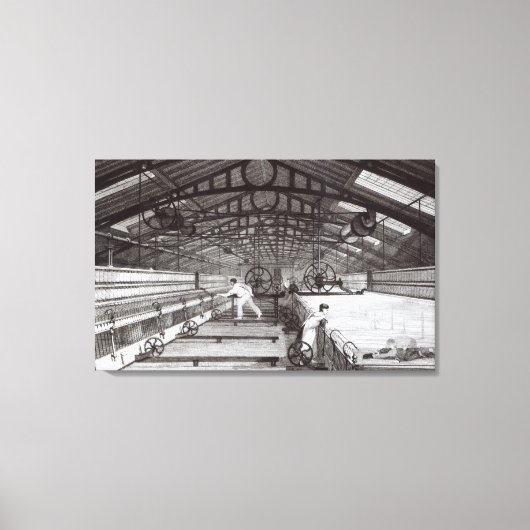 Binnenzijde van een katoenmil canvas afdruk (Voorkant)