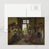 Binnenzijde van een keuken, 1815 briefkaart (Voorkant / Achterkant)