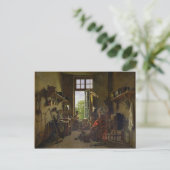 Binnenzijde van een keuken, 1815 briefkaart (Staand voorkant)