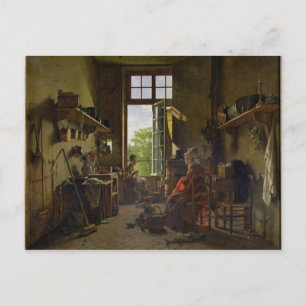 Binnenzijde van een keuken, 1815 briefkaart
