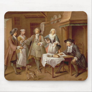 Binnenzijde van een keuken met roosterwijn muismat