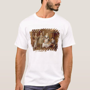 Binnenzijde van een keuken met roosterwijn t-shirt