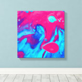 Binnenzijde van een lavallamp canvas afdruk (Insitu (Houten vloer))