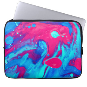 Binnenzijde van een lavallamp laptop sleeve