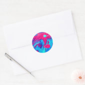 Binnenzijde van een lavallamp ronde sticker (Envelop)