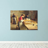 Binnenzijde van een Lijst Gilding Workshop Canvas Afdruk (Insitu (Houten vloer))