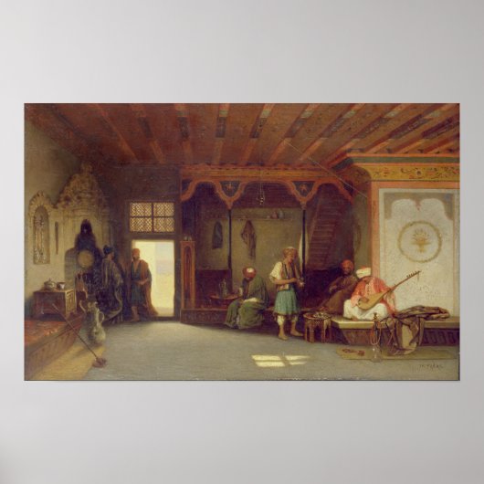 Binnenzijde van een Oriental Cafe Poster (Voorkant)